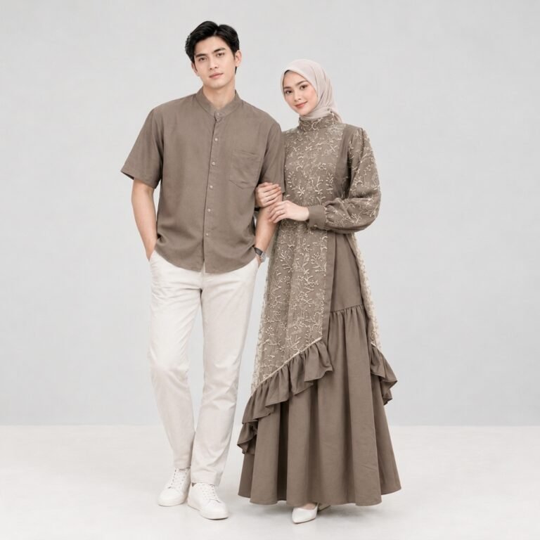 DINISSA SETELAN COUPLE LEBARAN (KEMEJA & DRESS)